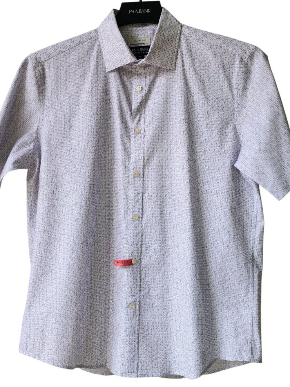 Medium Multicolor Shirt M Mens Jos A Bank Short Sleeved Casual Print Printed Man